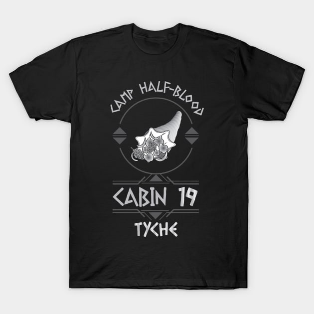 Cabin #19 in Camp Half Blood, Child of Tyche – Percy Jackson inspired design T-Shirt by NxtArt